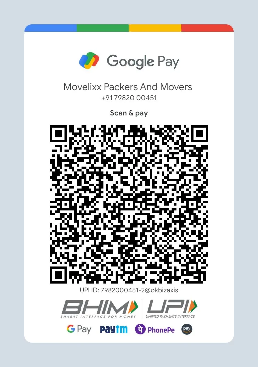 Movelixx UPI QR Code
